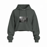 Guns N’ Roses Ritz New York 1988 Oversize Crop Hoodie — Antrasit — Ön baskı