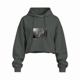 Guns N’ Roses Ritz New York 1988 Oversize Crop Hoodie — Antrasit — Ön baskı
