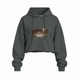 Son Akşam Yemeği Oversize Crop Hoodie — Antrasit — Ön baskı
