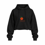 Tomato Oversize Crop Hoodie — Siyah — Ön baskı