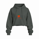 Tomato Oversize Crop Hoodie — Antrasit — Ön baskı