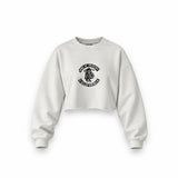 Sons of Anarchy Oversize Crop Sweatshirt — Beyaz — Ön baskı