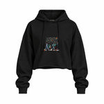 Star Wars Abbey Road Walk Oversize Crop Hoodie — Siyah — Ön baskı