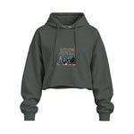 Star Wars Abbey Road Walk Oversize Crop Hoodie — Antrasit — Ön baskı