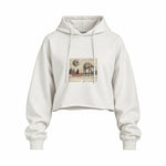 Star Wars Merry Sithmas Vintage Oversize Crop Hoodie — Beyaz — Ön baskı