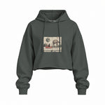 Star Wars Merry Sithmas Vintage Oversize Crop Hoodie — Antrasit — Ön baskı