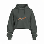 The Creation of Chill Oversize Crop Hoodie — Antrasit — Ön baskı