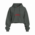 Can We Fuck Oversize Crop Hoodie — Antrasit — Ön baskı
