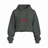Can We Fuck Oversize Crop Hoodie — Antrasit — Ön baskı