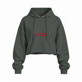 My Next Boyfriend Will Be Normal Oversize Crop Hoodie — Antrasit — Ön baskı