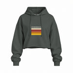 I'm Beersexual Oversize Crop Hoodie — Antrasit — Ön baskı