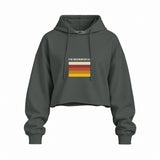 I'm Beersexual Oversize Crop Hoodie — Antrasit — Ön baskı