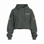 Sons Of Anarchy: Girl of Mayhem Oversize Crop Hoodie — Antrasit — Ön baskı