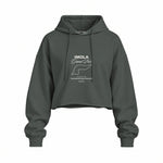Imola Grand Prix Oversize Crop Hoodie — Antrasit — Ön baskı