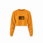 Make America Great Again Crop Sweatshirt — Turuncu — Ön baskı