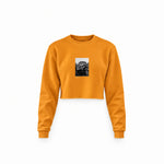 John Lennon Hamburg 1960 Crop Sweatshirt — Turuncu — Ön baskı