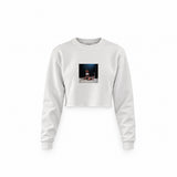 Muhammed Ali And Sonny Liston Usa 1965 Crop Sweatshirt — Beyaz — Ön baskı