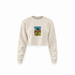 Walter White / Heisenberg Crop Sweatshirt — Krem — Ön baskı