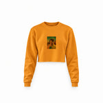 Walter White / Heisenberg Crop Sweatshirt — Turuncu — Ön baskı