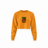 Walter White / Heisenberg Crop Sweatshirt — Turuncu — Ön baskı