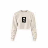 Marlon Brando / Godfather 1972 Crop Sweatshirt — Krem — Ön baskı