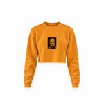 Marlon Brando / Godfather 1972 Crop Sweatshirt — Turuncu — Ön baskı