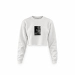 Brian Jones London 1966 Crop Sweatshirt — Beyaz — Ön baskı