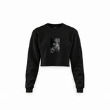 Brian Jones London 1966 Crop Sweatshirt — Siyah — Ön baskı