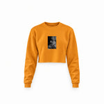 Brian Jones London 1966 Crop Sweatshirt — Turuncu — Ön baskı
