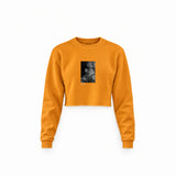 Brian Jones London 1966 Crop Sweatshirt — Turuncu — Ön baskı