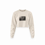 Guns N’ Roses Ritz New York 1988 Crop Sweatshirt — Krem — Ön baskı