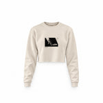 Keith Richards Anvers 1973 Crop Sweatshirt — Krem — Ön baskı