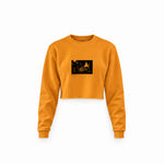 Keith Richards Connecticut 1977 Crop Sweatshirt — Turuncu — Ön baskı
