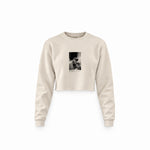 Keith Richards backstage at Madison Square Garden New York 1975 Crop Sweatshirt — Krem — Ön baskı
