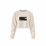 Nighthawks Crop Sweatshirt — Krem — Ön baskı