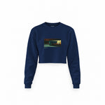 Nighthawks Crop Sweatshirt — Lacivert — Ön baskı