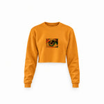 The Eye Crop Sweatshirt — Turuncu — Ön baskı