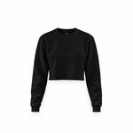 Dolce Peccato Crop Sweatshirt — Siyah — Ön baskı