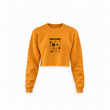 Onlyfans Crop Sweatshirt — Turuncu — Ön baskı