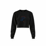 Sotto Il Sole Crop Sweatshirt — Siyah — Ön baskı