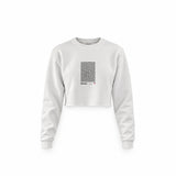 Circuit de Monaco Artwork Crop Sweatshirt — Beyaz — Ön baskı