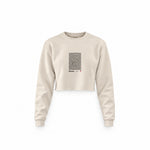 Circuit de Monaco Artwork Crop Sweatshirt — Krem — Ön baskı