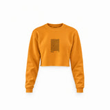Monza Circuit Artwork Crop Sweatshirt — Turuncu — Ön baskı