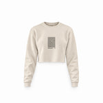 Nürburgring Artwork Crop Sweatshirt — Krem — Ön baskı