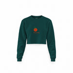 Tomato Crop Sweatshirt — Koyu Yeşil — Ön baskı
