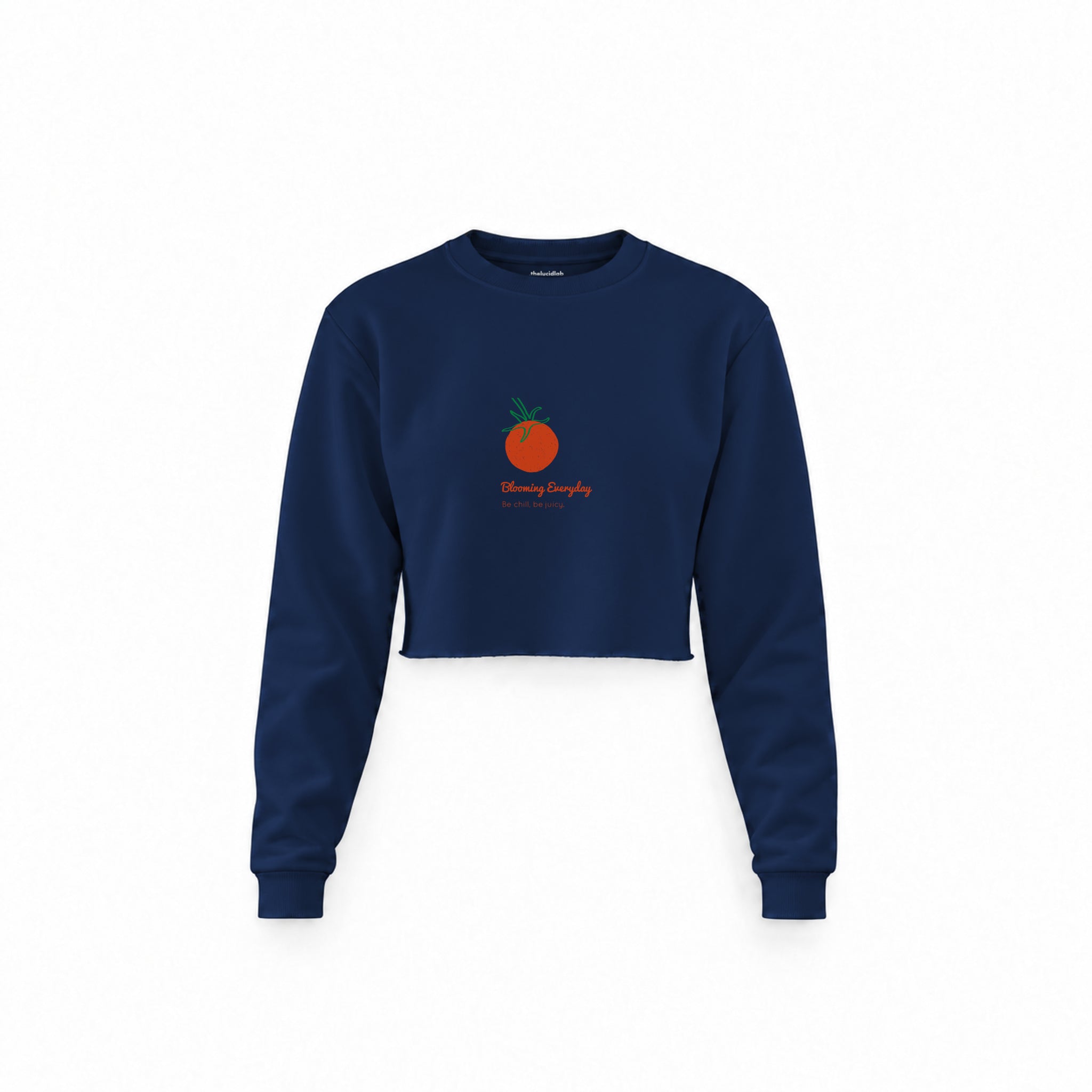 Tomato Crop Sweatshirt — Lacivert — Ön baskı