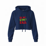 Grinch Era Crop Hoodie — Lacivert — Ön baskı
