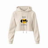 Gay Test - Batman Crop Hoodie — Krem — Ön baskı