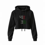 End And King Crop Hoodie — Siyah — Ön baskı