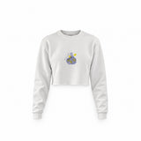 Make Some Lemonade Crop Sweatshirt — Beyaz — Ön baskı